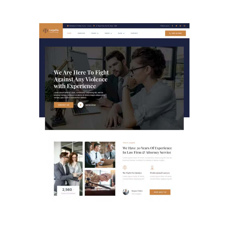 Legalia - Lawyer & Attorney